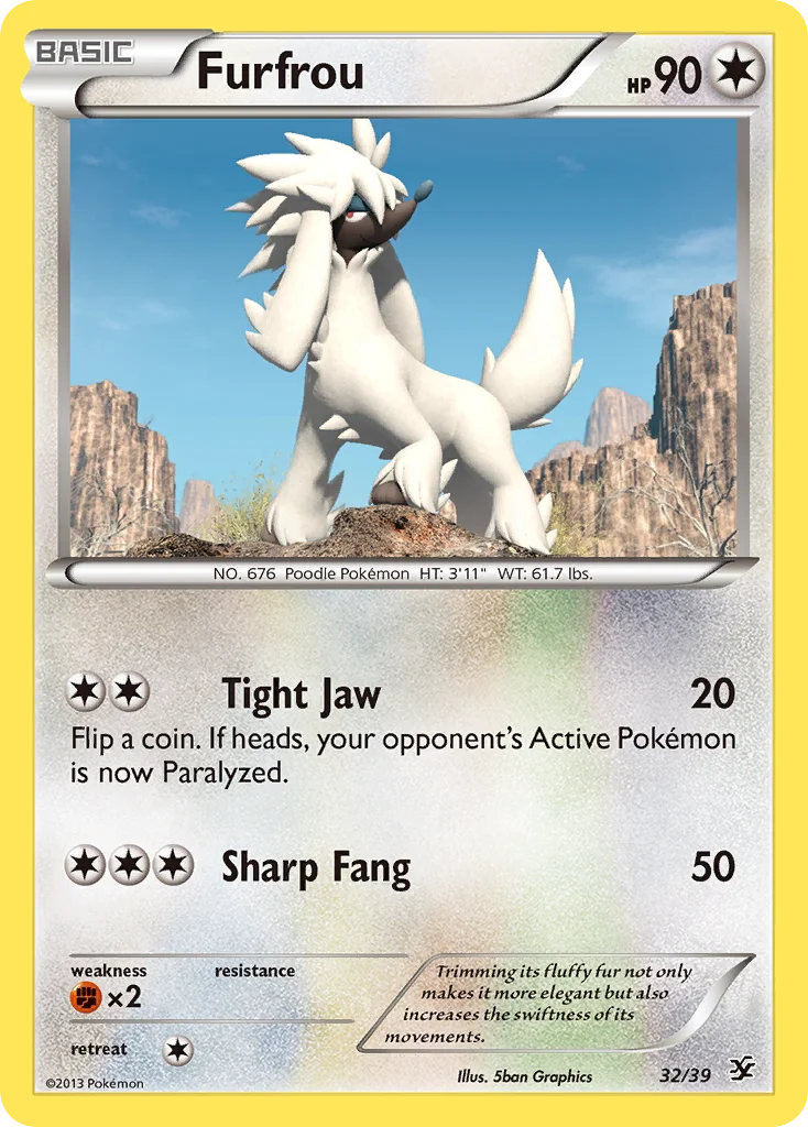 Furfrou Pokemon card