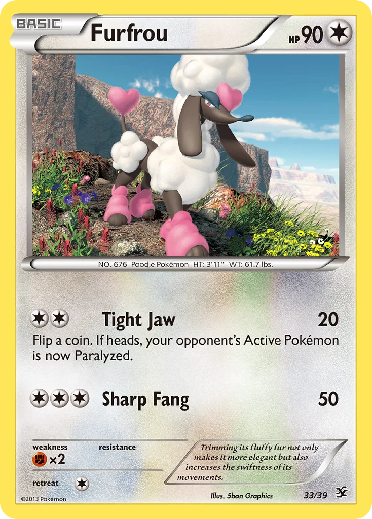 Furfrou Pokemon card