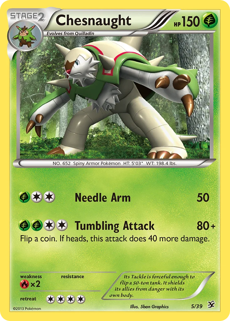 Chesnaught Pokemon card