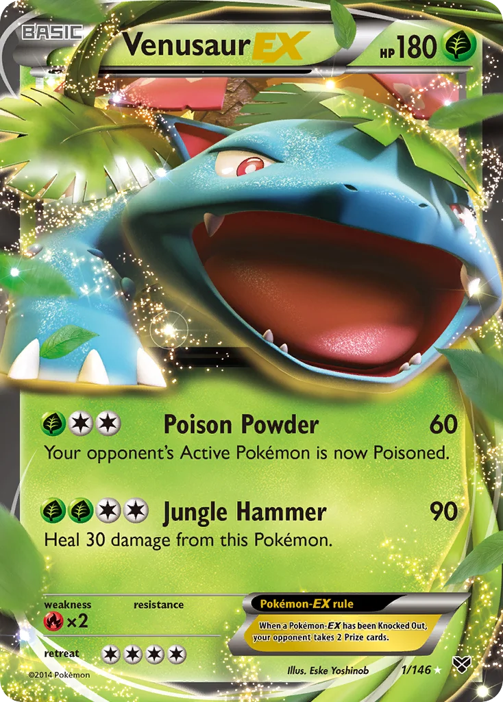 Venusaur-EX Pokemon card