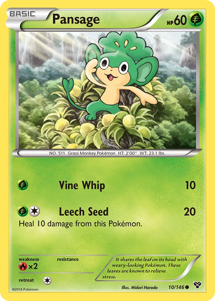 Pansage Pokemon card