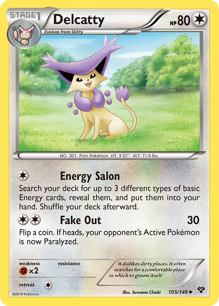 Delcatty Pokemon card