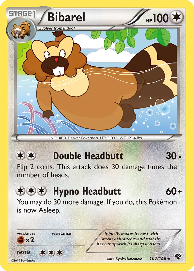 Bibarel Pokemon card
