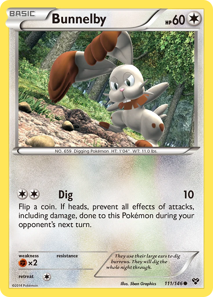 Bunnelby Pokemon card
