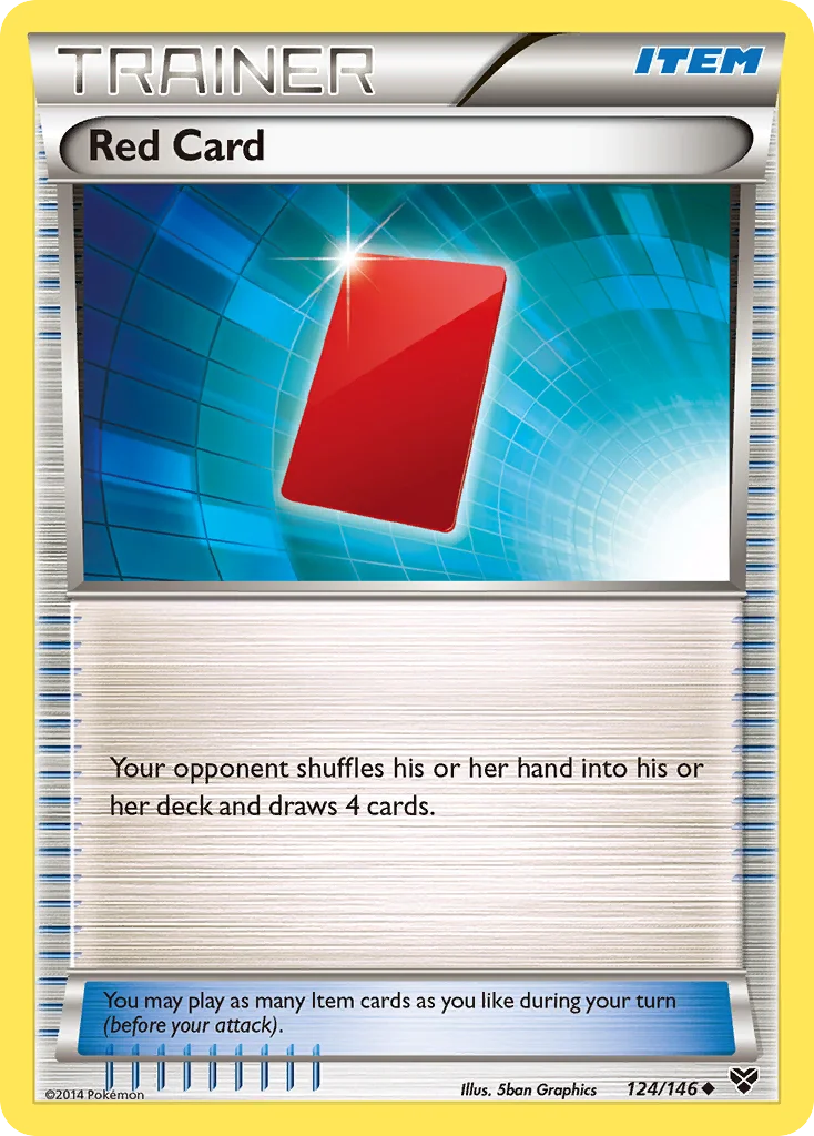 Red Card Pokemon card