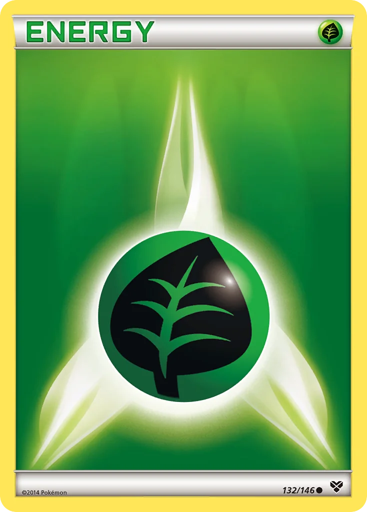 Grass Energy Pokemon card
