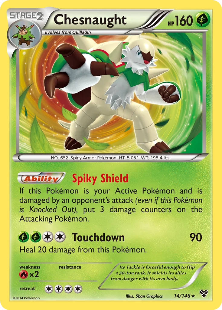 Chesnaught Pokemon card