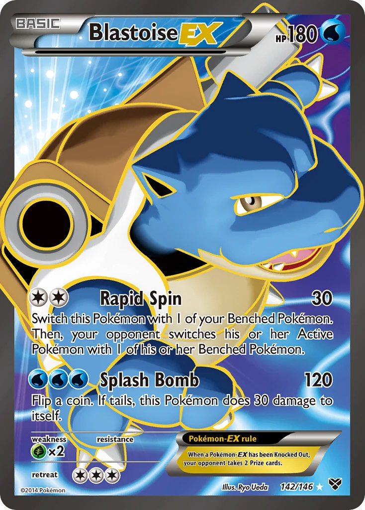 Blastoise-EX Pokemon card