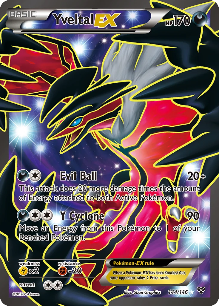 Yveltal-EX Pokemon card