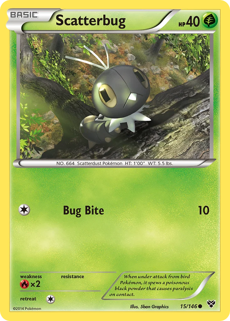 Scatterbug Pokemon card