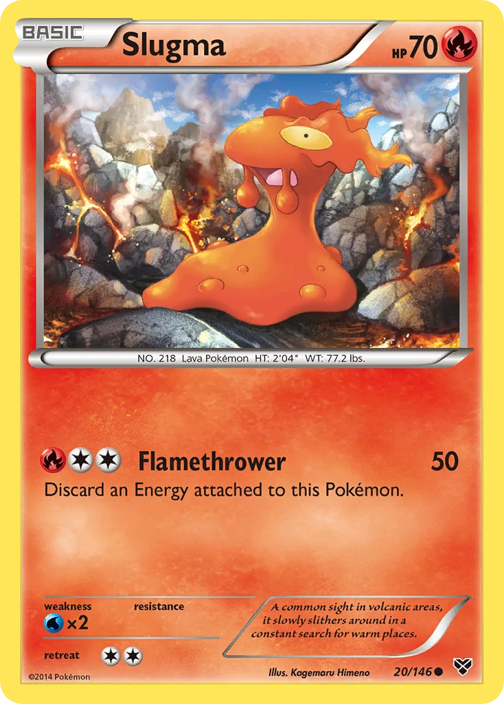 Slugma Pokemon card