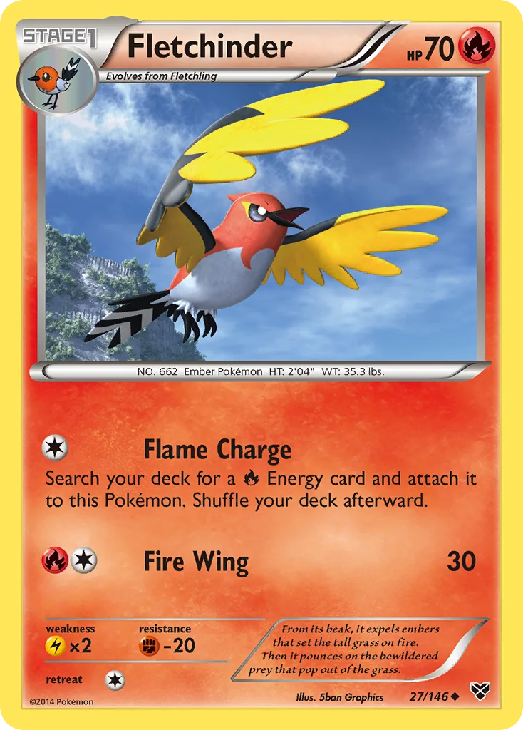 Fletchinder Pokemon card