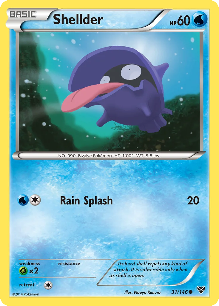 Shellder Pokemon card
