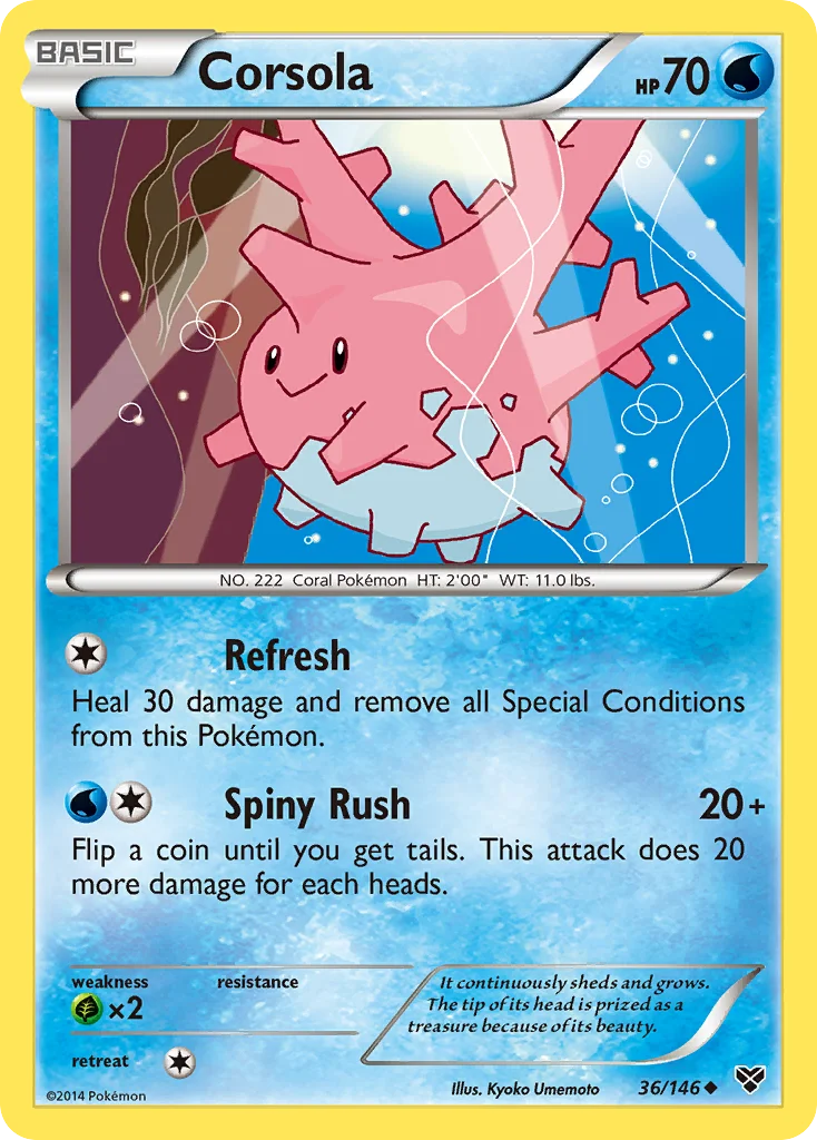 Corsola Pokemon card