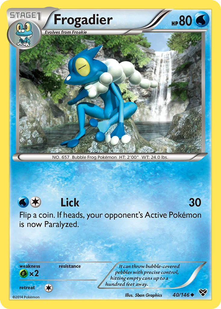 Frogadier Pokemon card