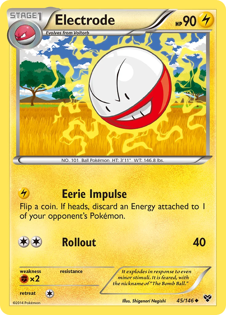 Electrode Pokemon card