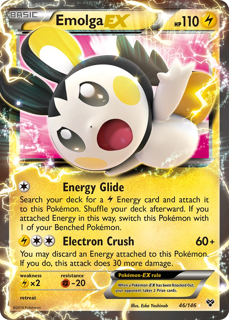 Emolga-EX Pokemon card