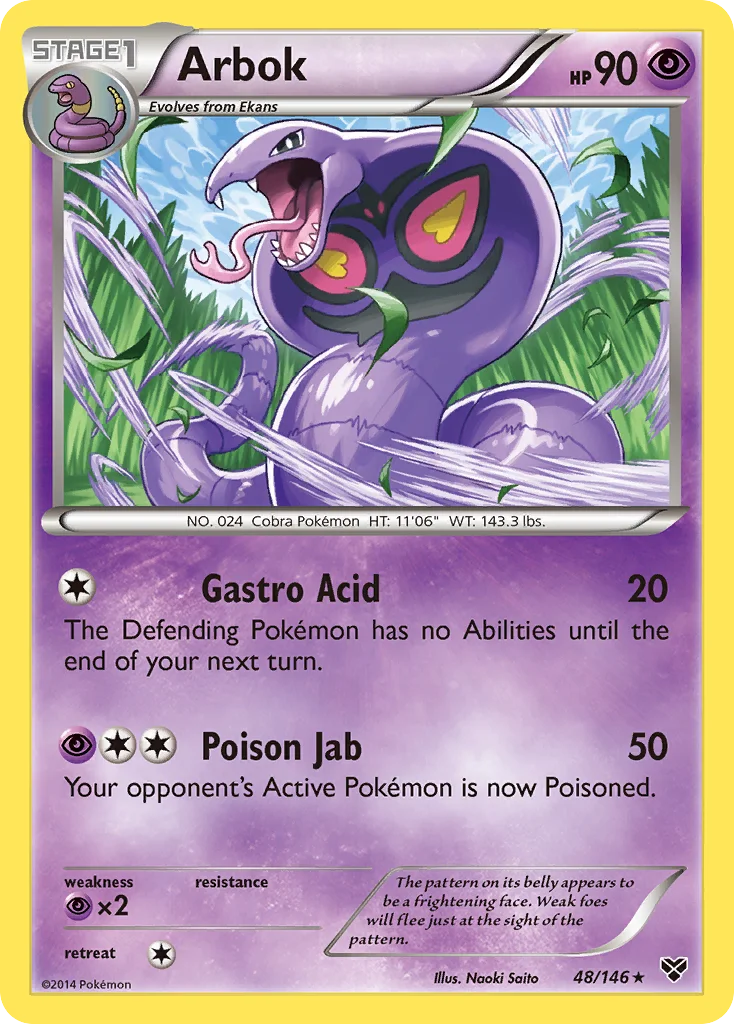 Arbok Pokemon card