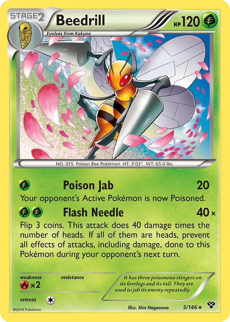 Beedrill Pokemon card