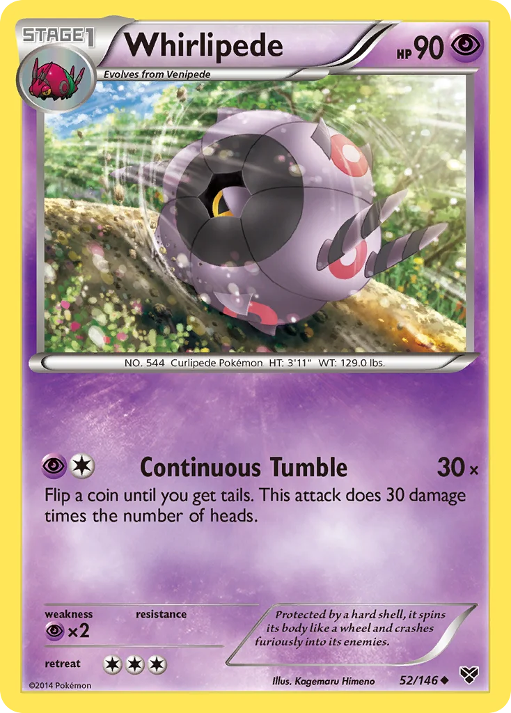 Whirlipede Pokemon card
