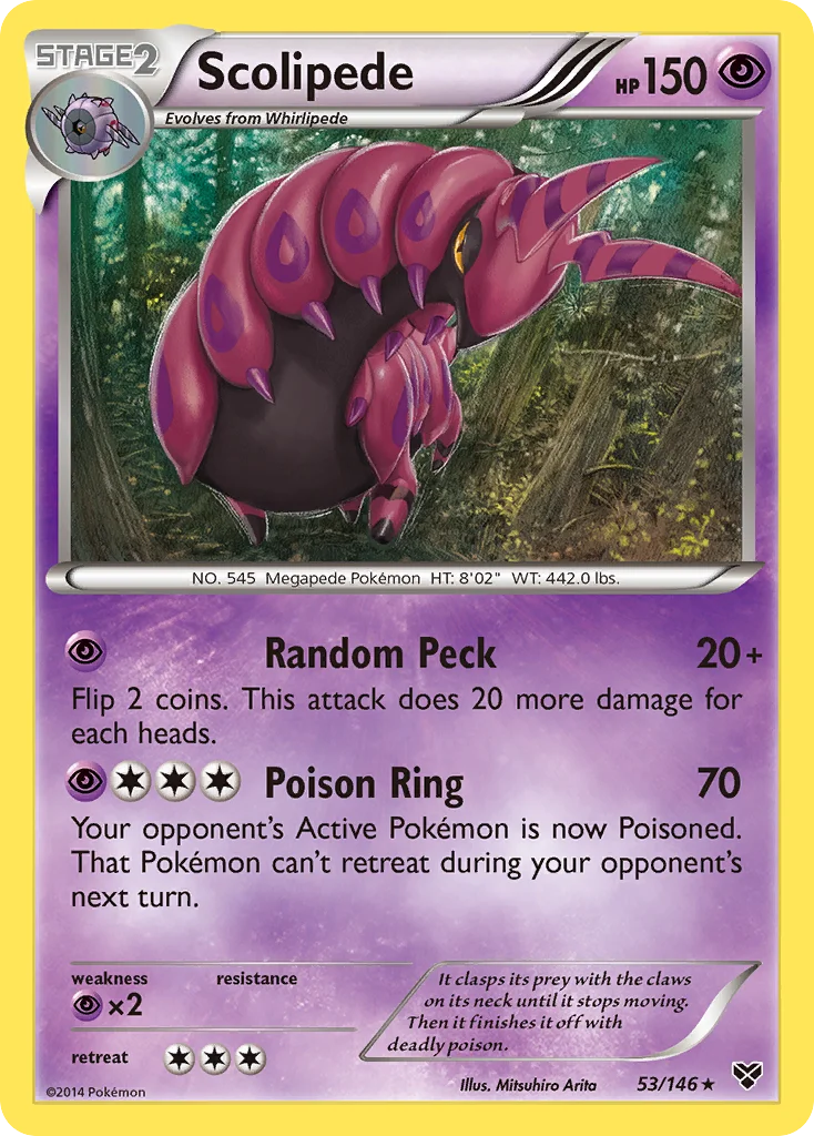 Scolipede Pokemon card