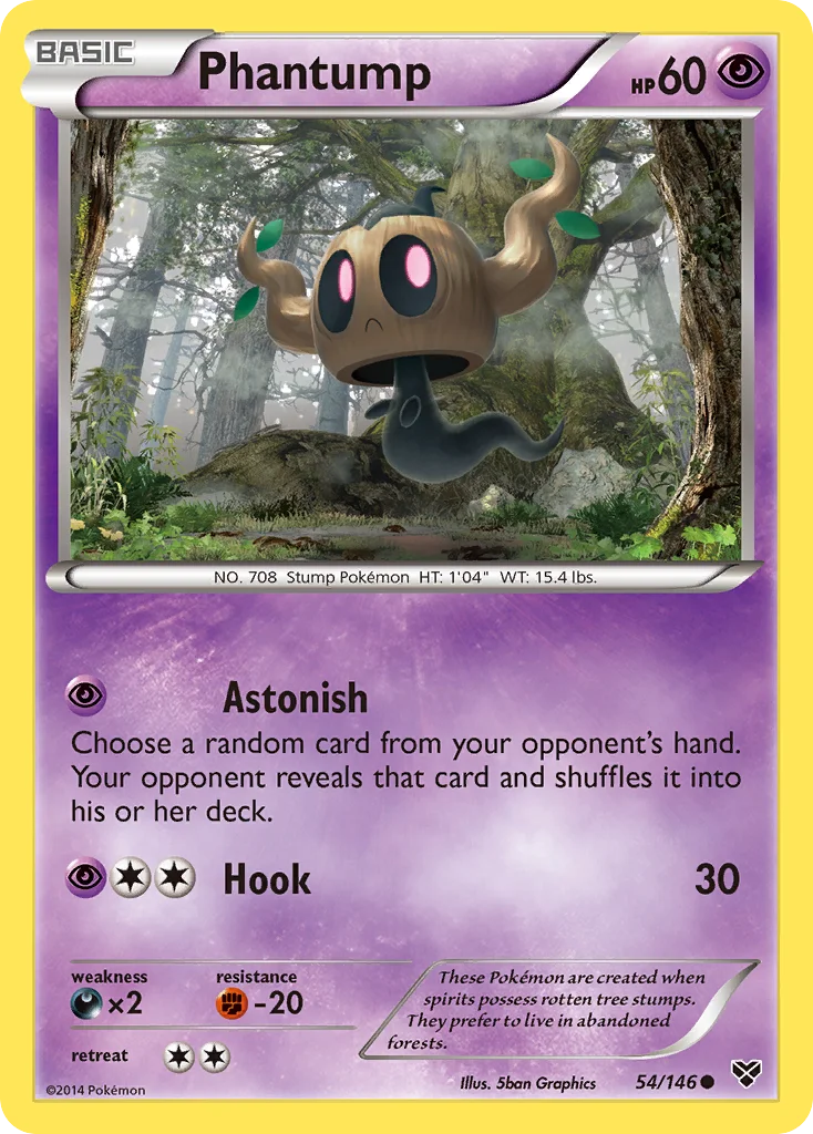 Phantump Pokemon card