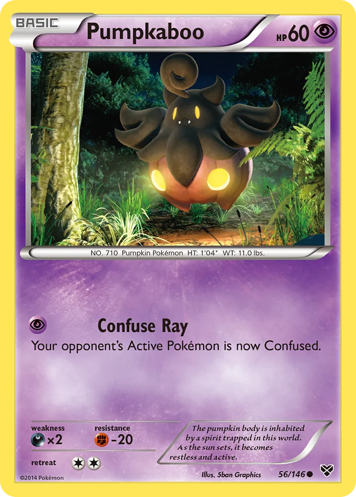 Pumpkaboo Pokemon card