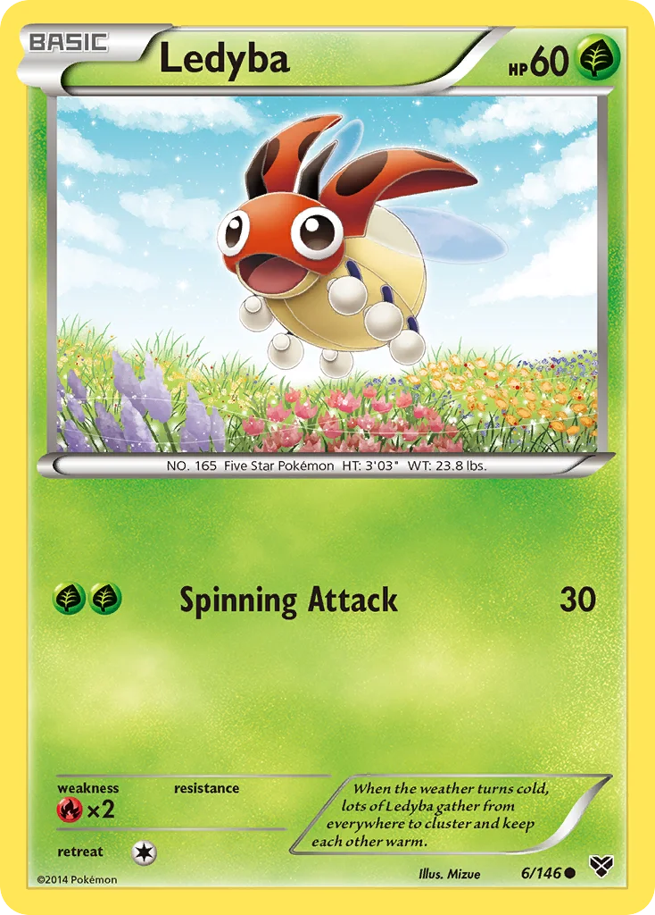 Ledyba Pokemon card