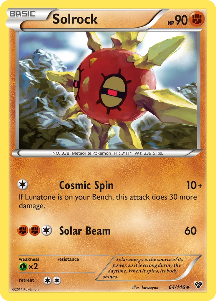 Solrock Pokemon card