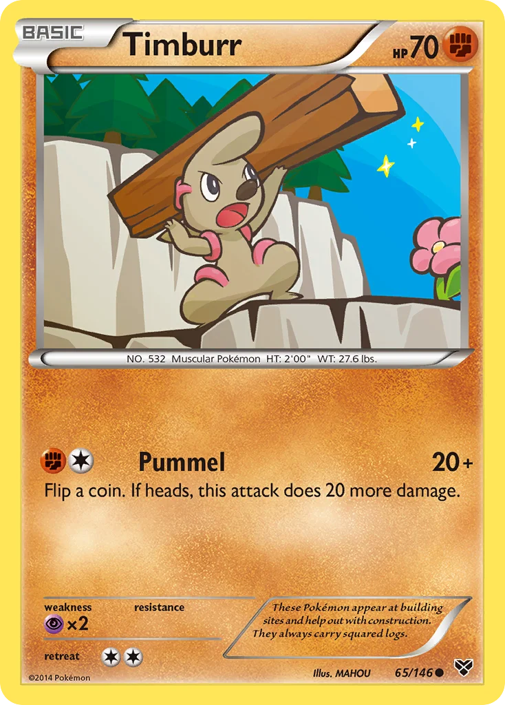 Timburr Pokemon card