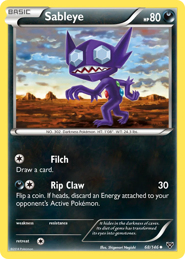 Sableye Pokemon card