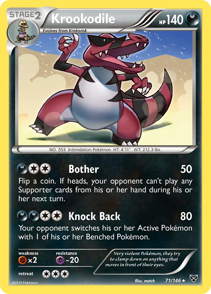 Krookodile Pokemon card
