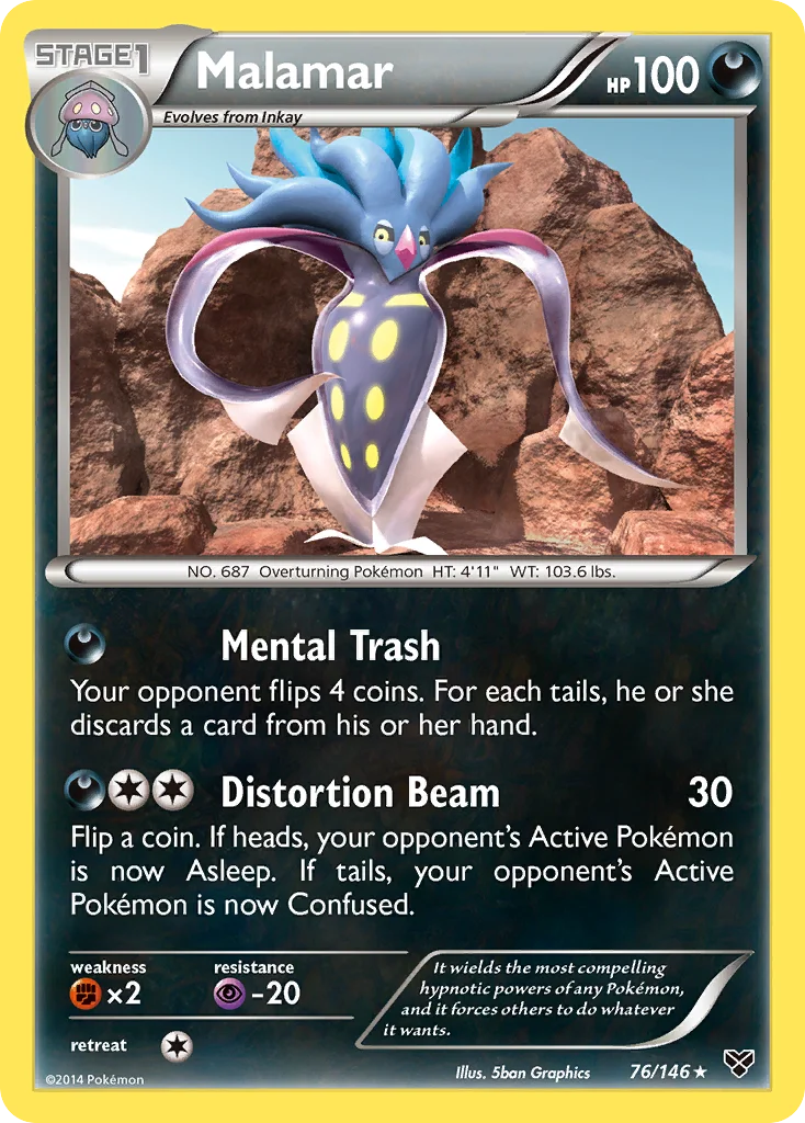 Malamar Pokemon card