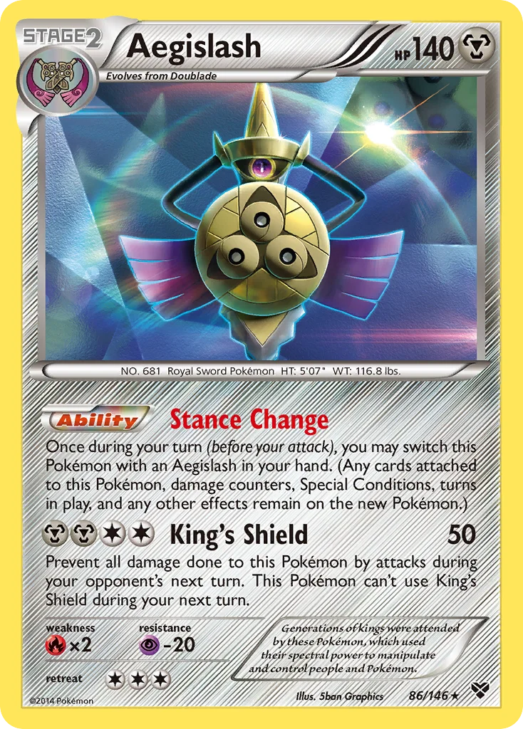 Aegislash Pokemon card