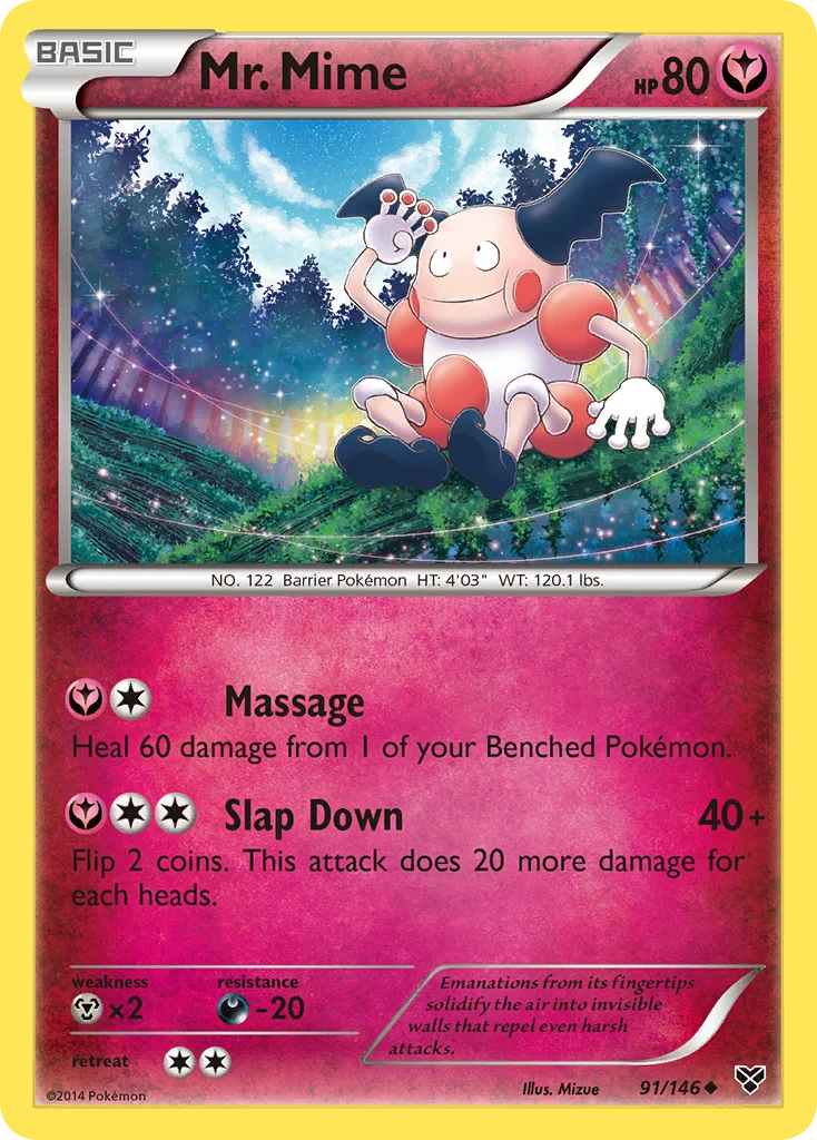 Mr. Mime Pokemon card