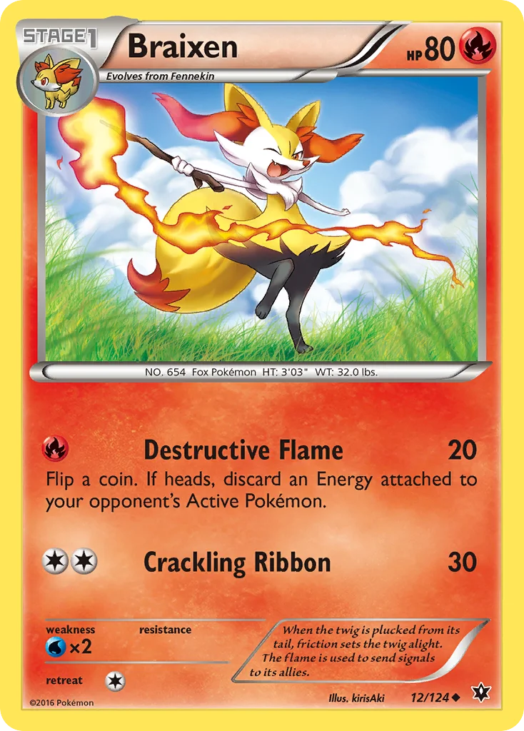 Braixen Pokemon card