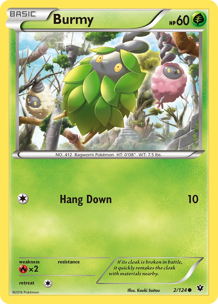 Burmy Pokemon card