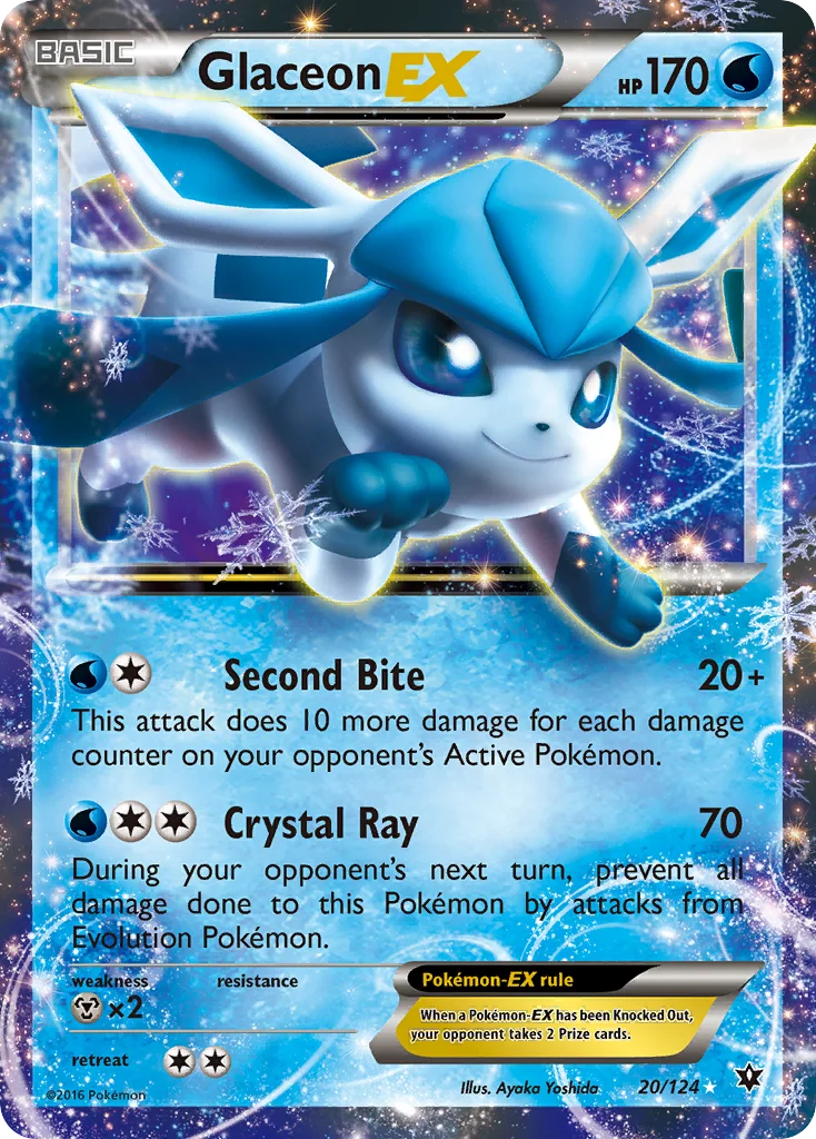 Glaceon-EX Pokemon card