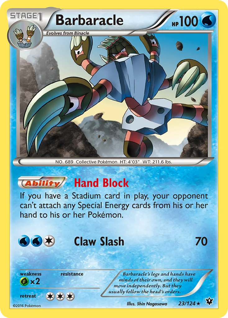 Barbaracle Pokemon card