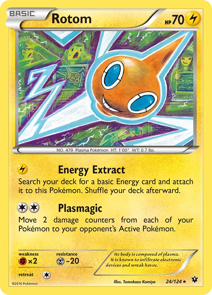 Rotom Pokemon card