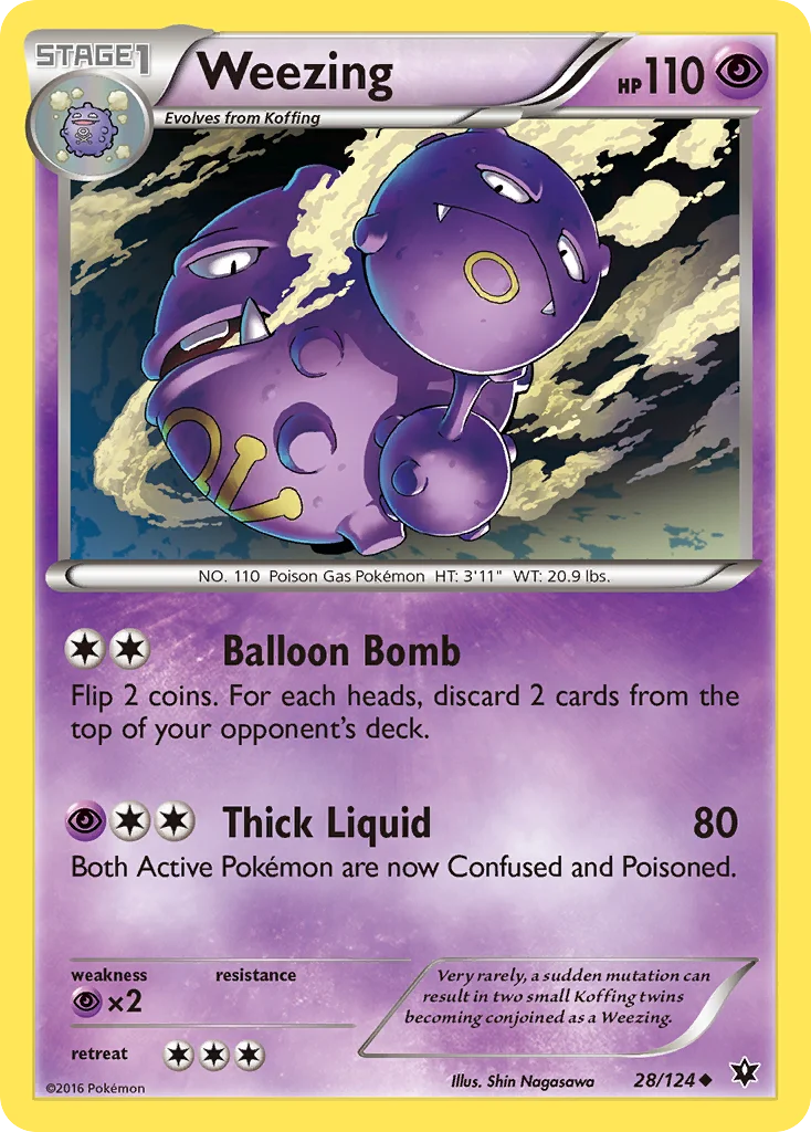 Weezing Pokemon card