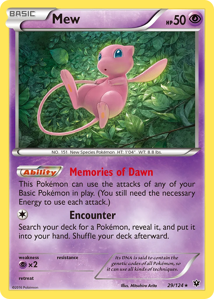 Mew Pokemon card