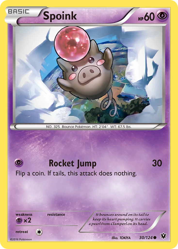 Spoink Pokemon card