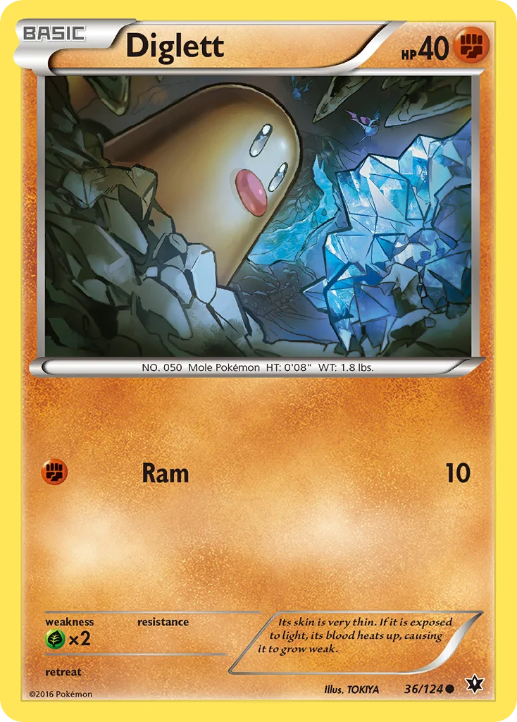 Diglett Pokemon card