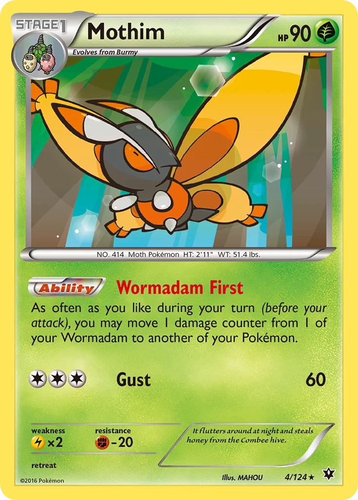 Mothim Pokemon card