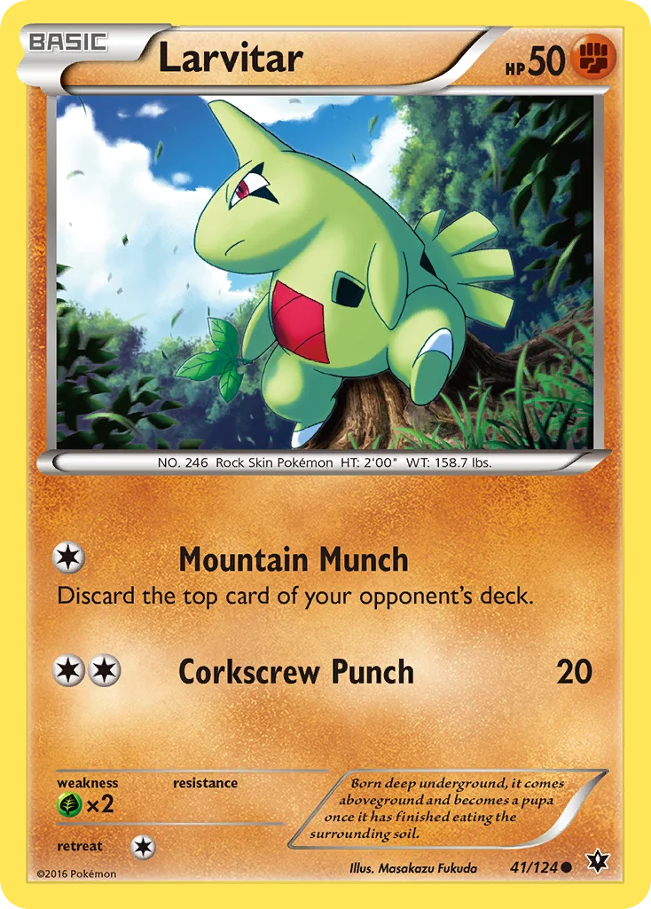 Larvitar Pokemon card
