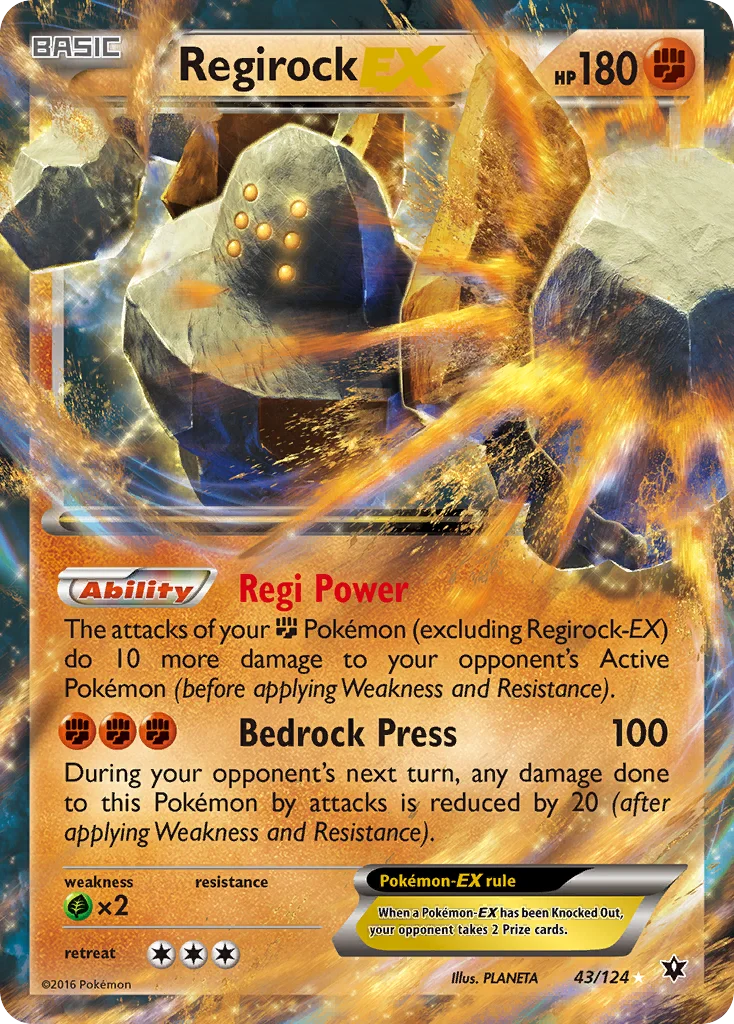 Regirock-EX Pokemon card