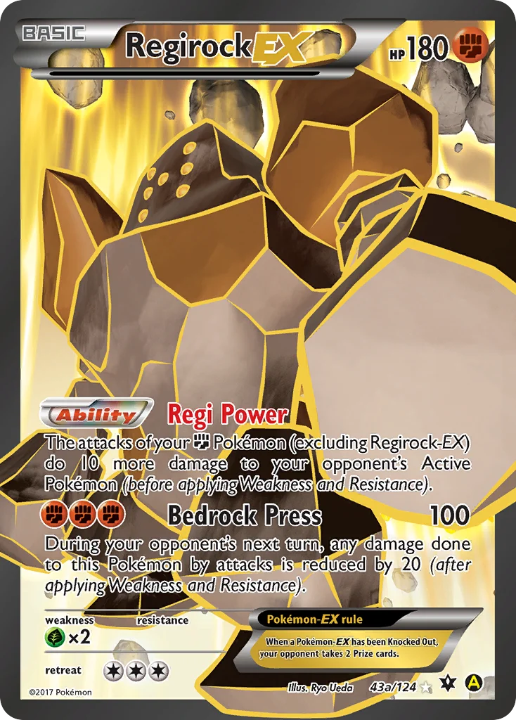 Regirock-EX Pokemon card