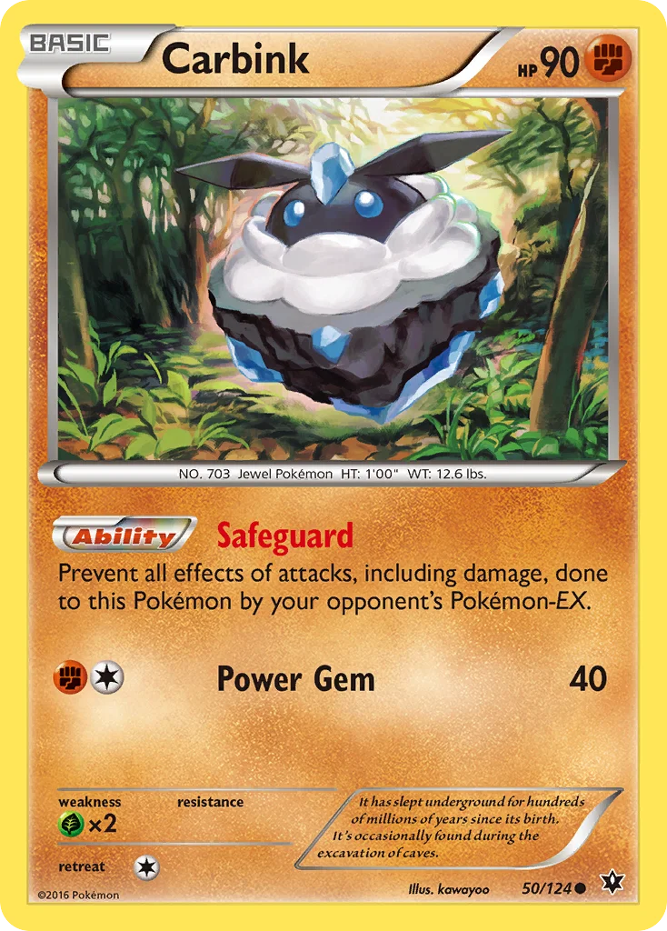 Carbink Pokemon card