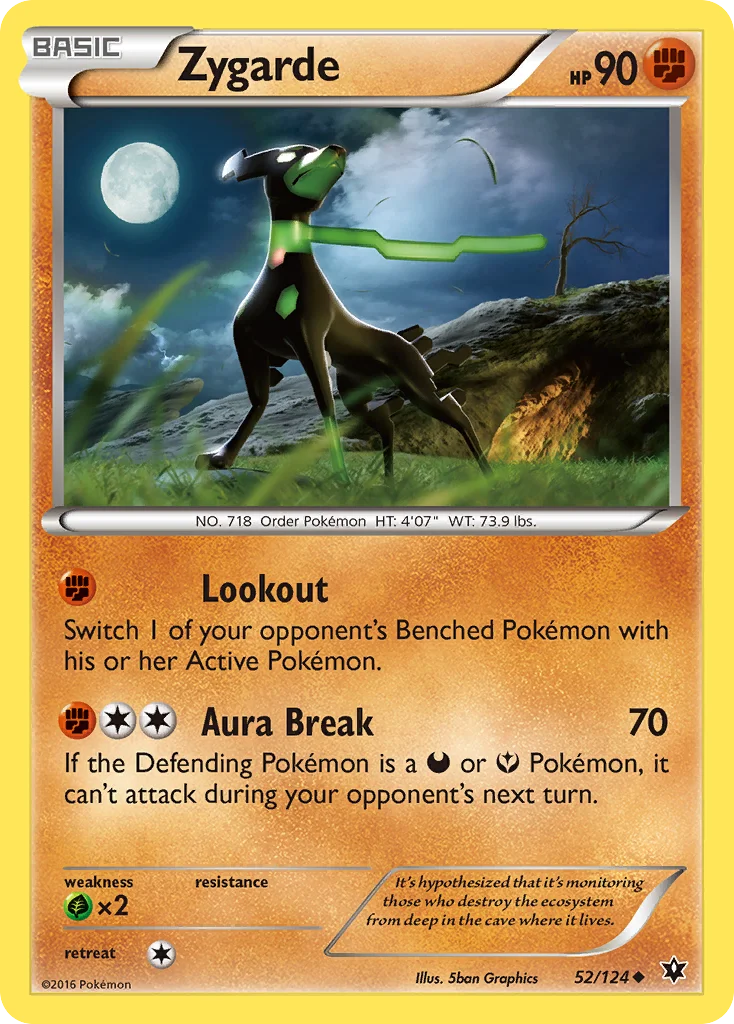 Zygarde Pokemon card